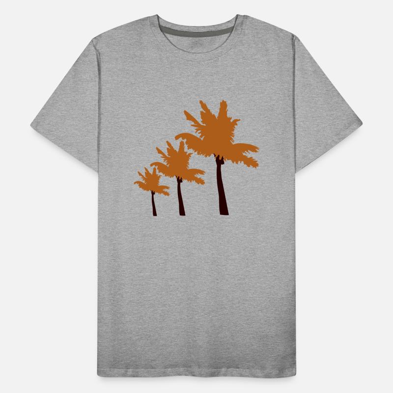 Many Palm Trees Row Island 3 Trees Beach Vacation