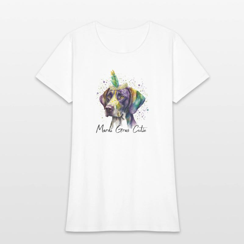 Mardi Gras Cutie English Pointer