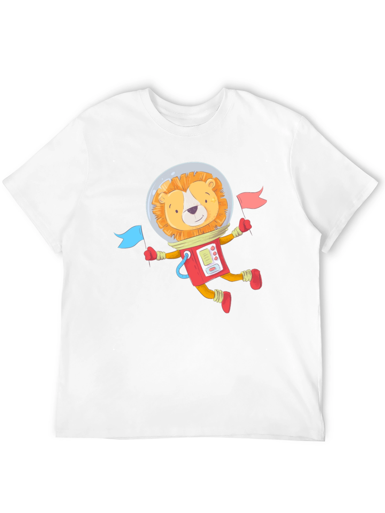 Lion Astronaut Graphic T-Shirt
