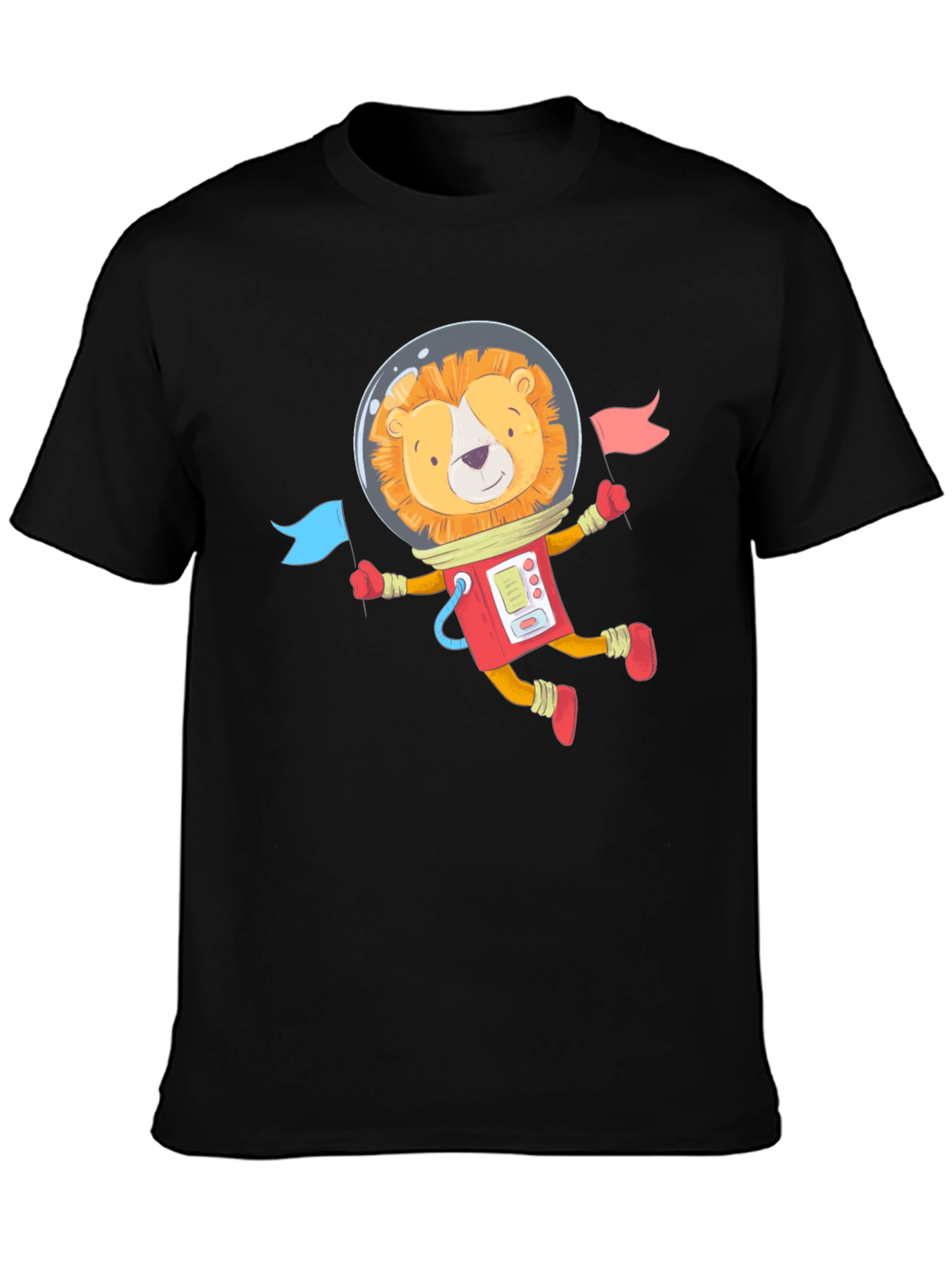 Lion Astronaut Graphic T-Shirt