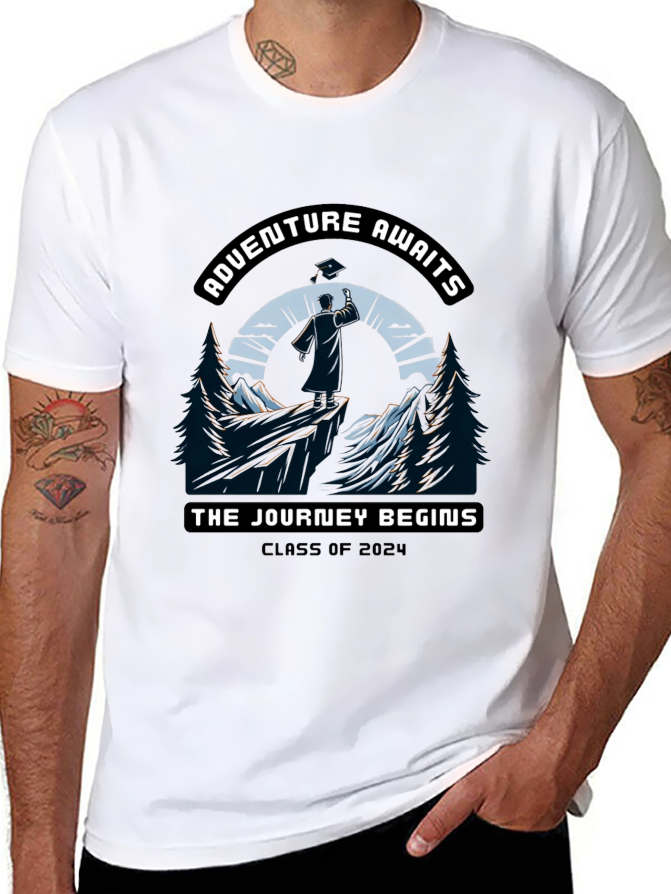 Adventure Awaits Class of 2024 Graduation T-Shirt
