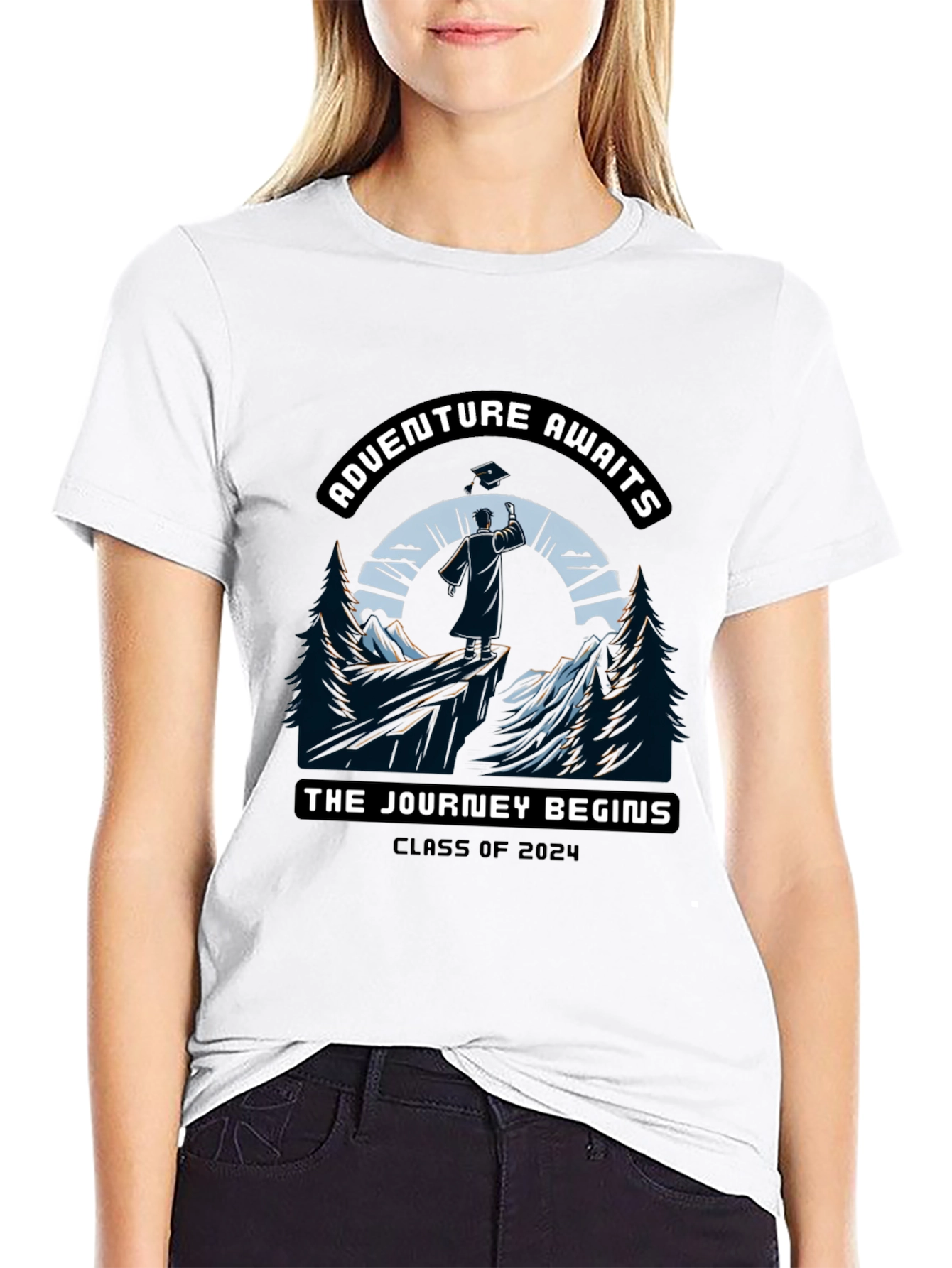 Adventure Awaits Class of 2024 Graduation T-Shirt