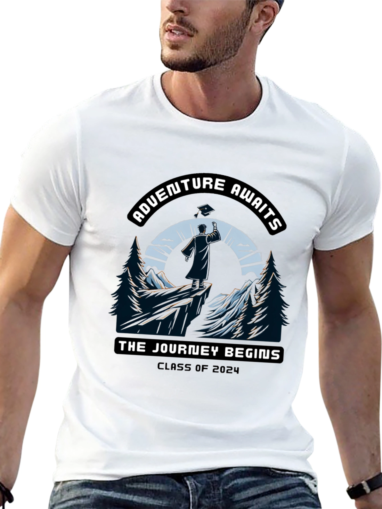 Adventure Awaits Class of 2024 Graduation T-Shirt