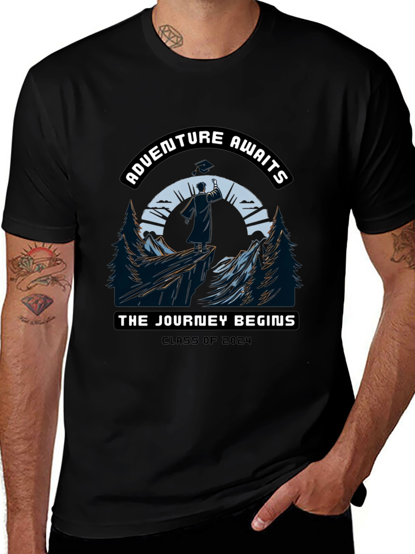 Adventure Awaits Class of 2024 Graduation T-Shirt