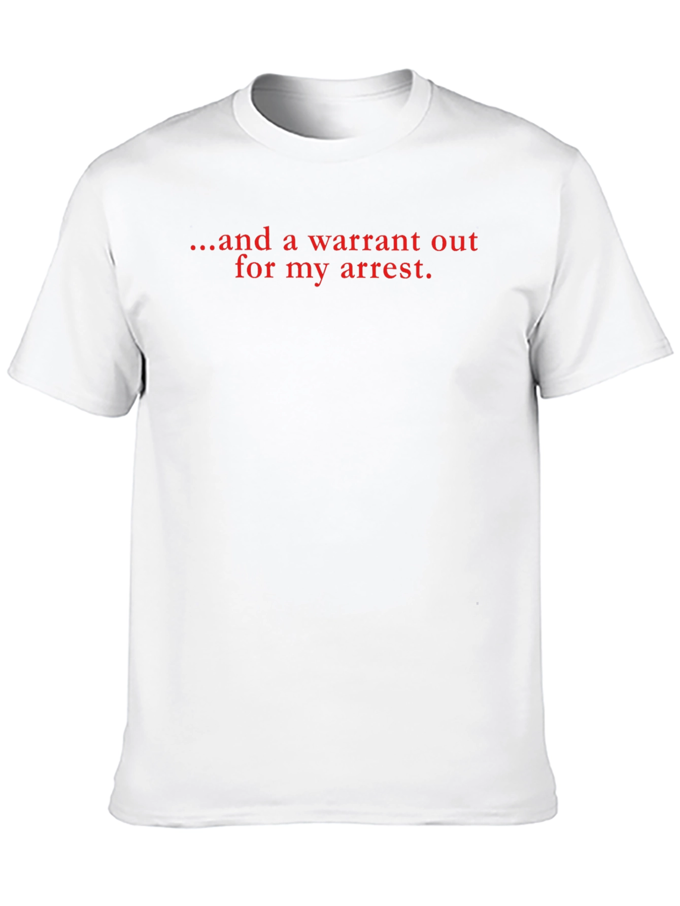 Warrant Out Black T-Shirt