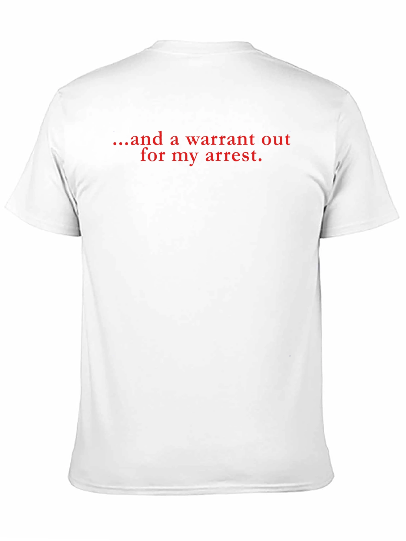 Warrant Out Black T-Shirt