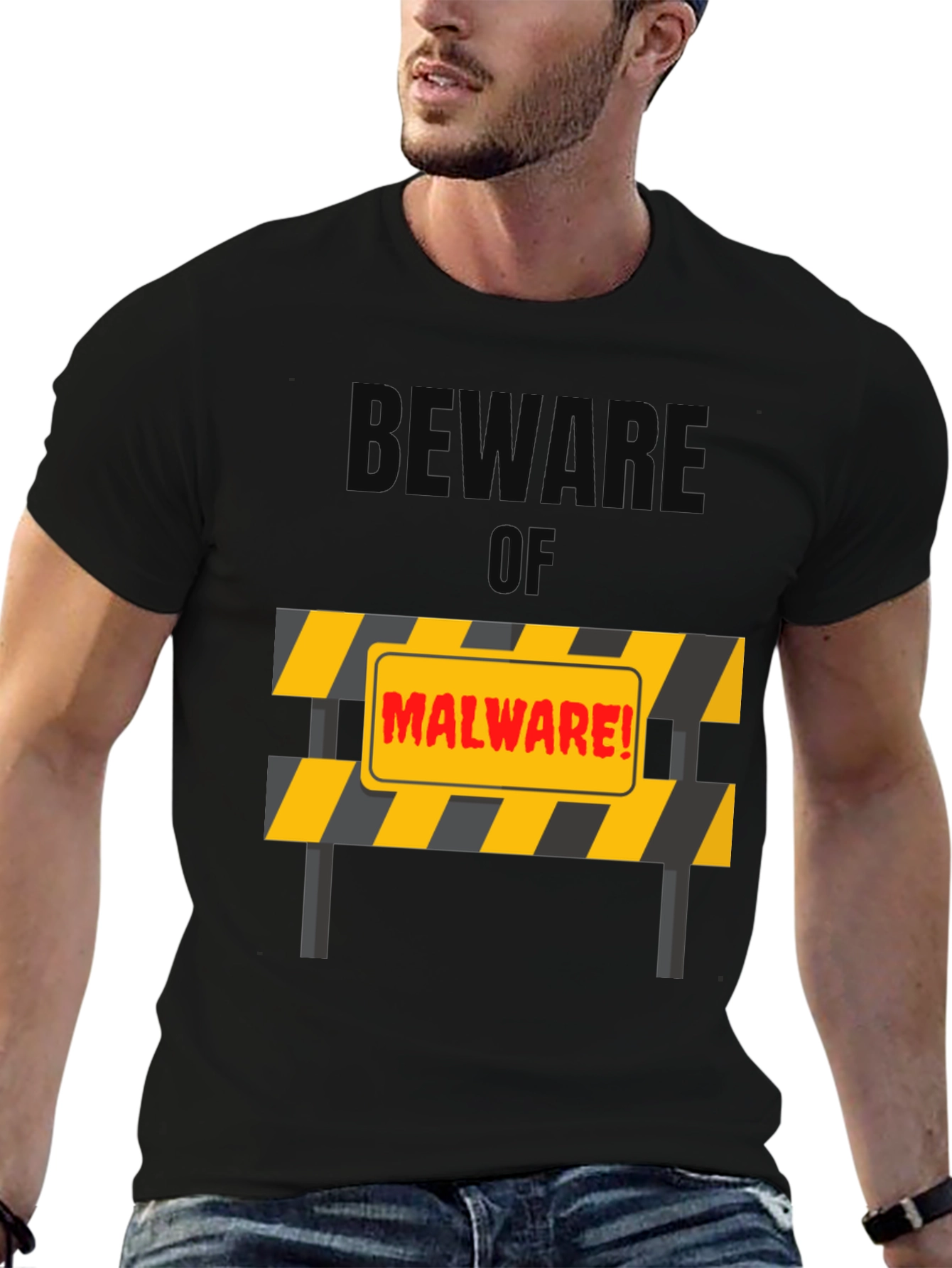Beware of Malware T-Shirt - Protection Design