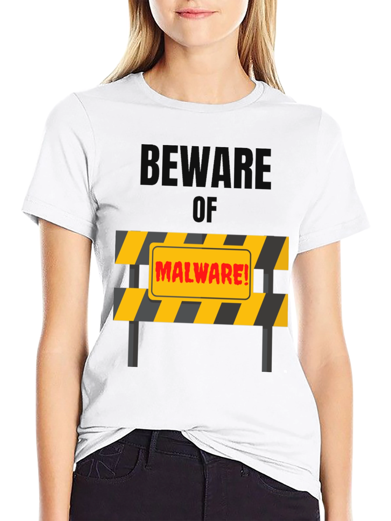 Beware of Malware T-Shirt - Protection Design