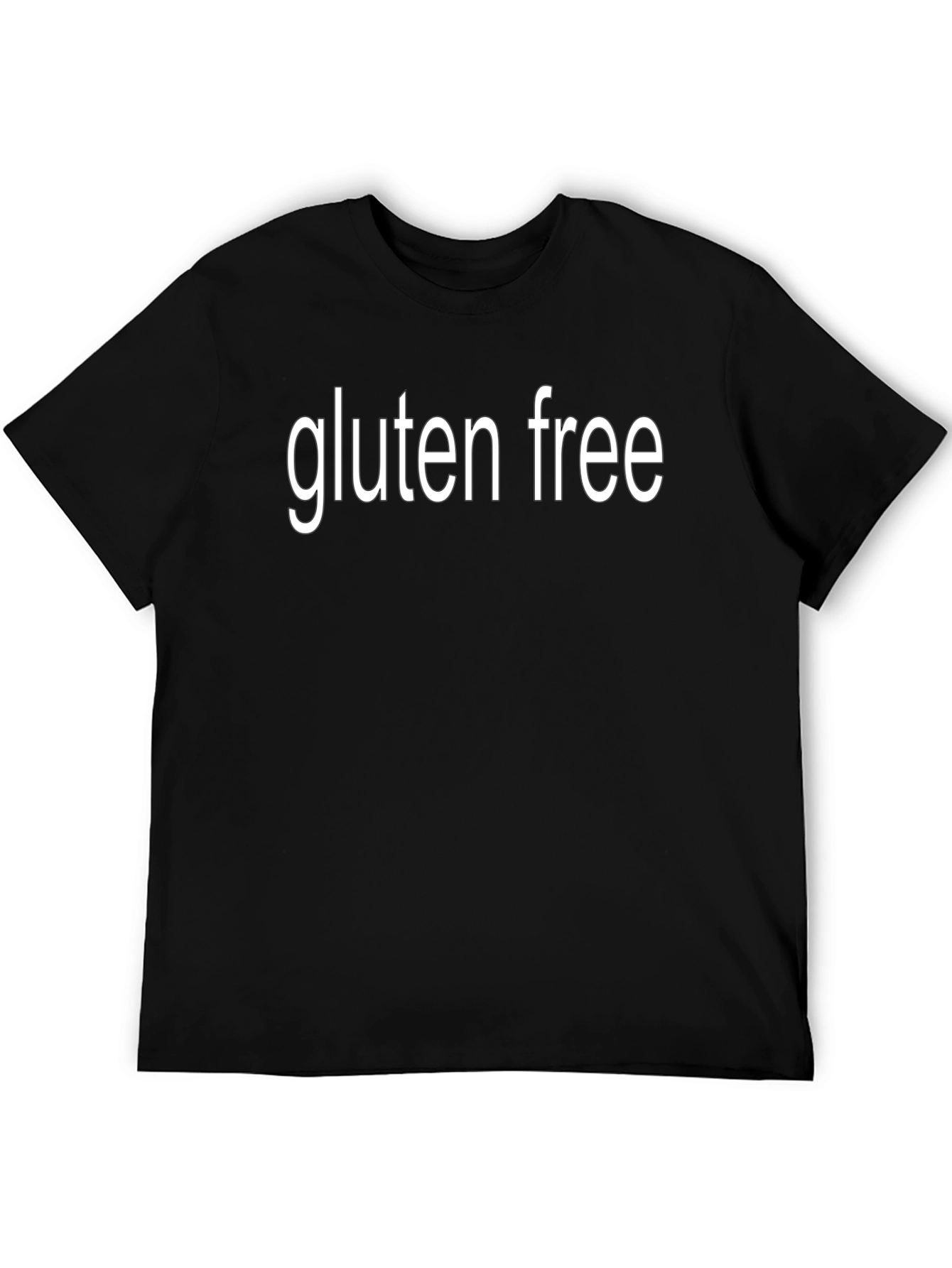 Gluten Free Black T-Shirt - Mens Fashion Tee