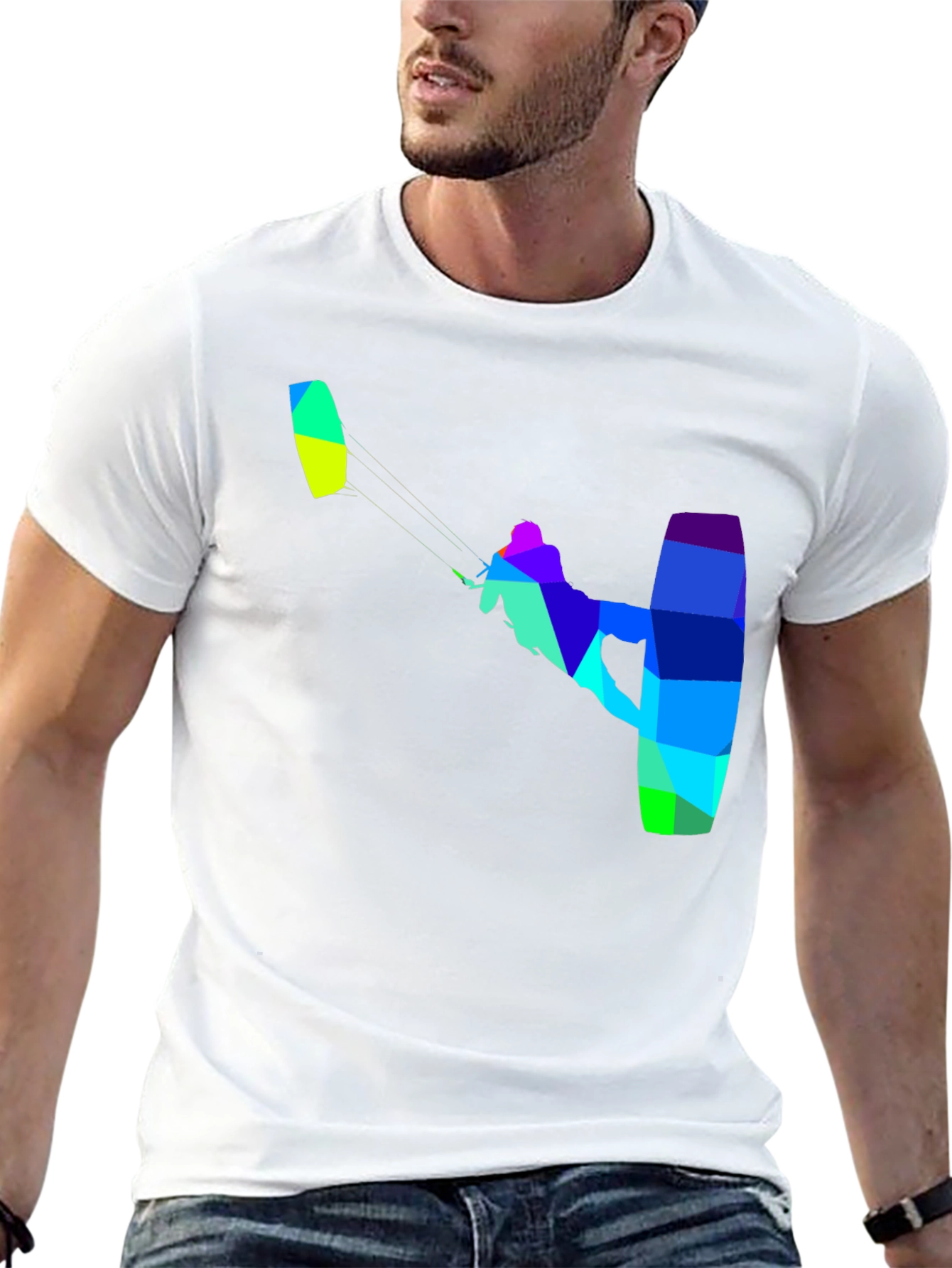 Kitesurfing Graphic T-Shirt - Vibrant Design