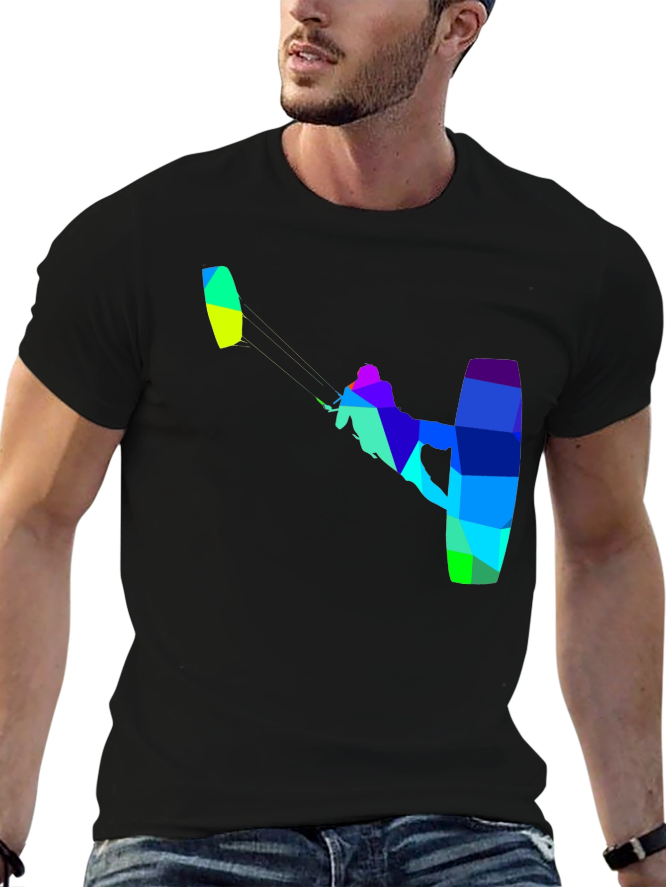 Kitesurfing Graphic T-Shirt - Vibrant Design