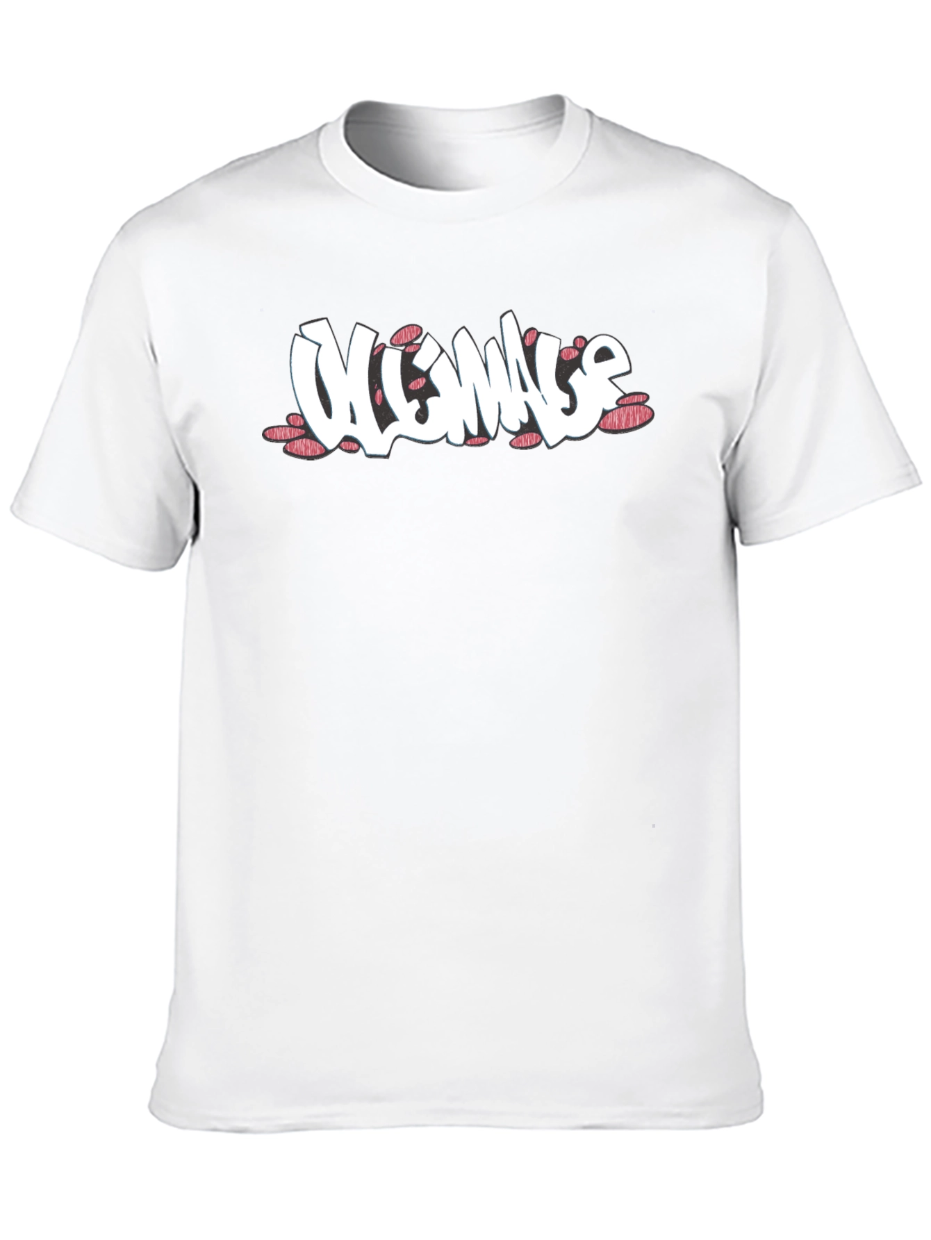 Mens Black Graphic Print Short Sleeve T-Shirt