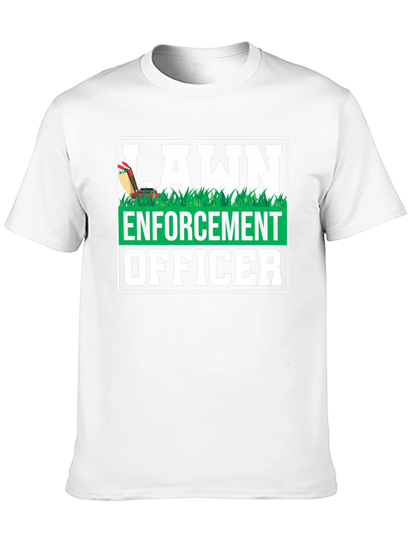 Lawn Enforcement Officer Graphic T-Shirt