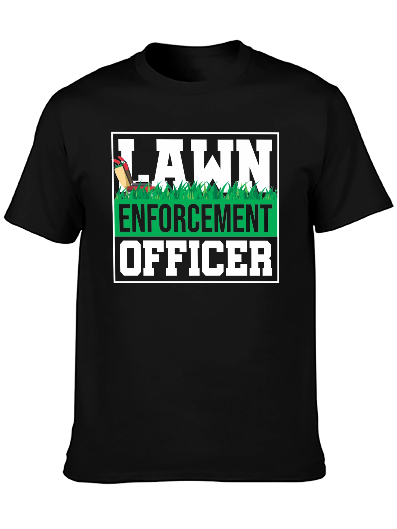 Lawn Enforcement Officer Graphic T-Shirt