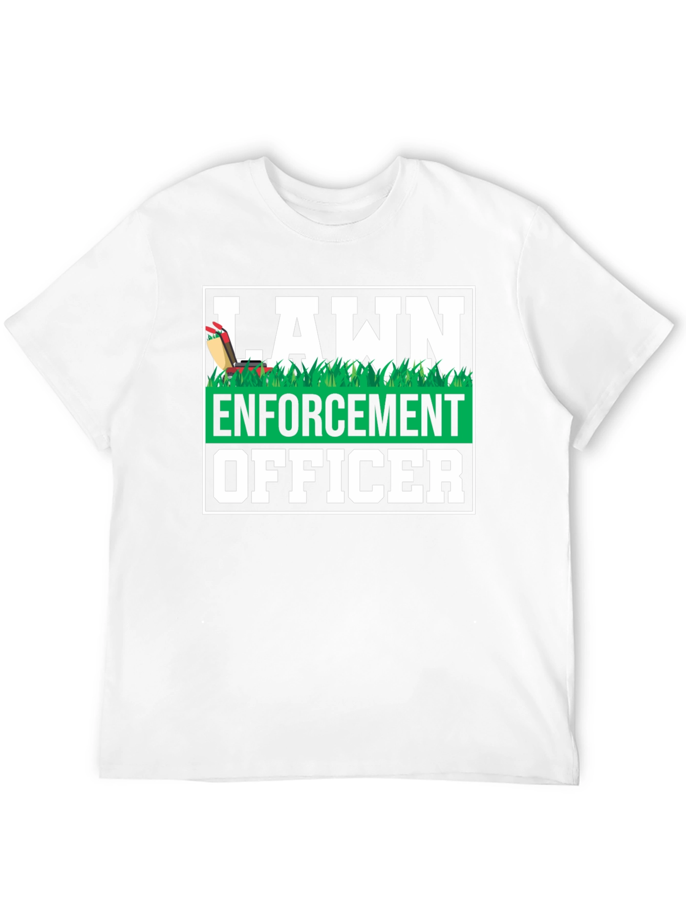 Lawn Enforcement Officer Graphic T-Shirt