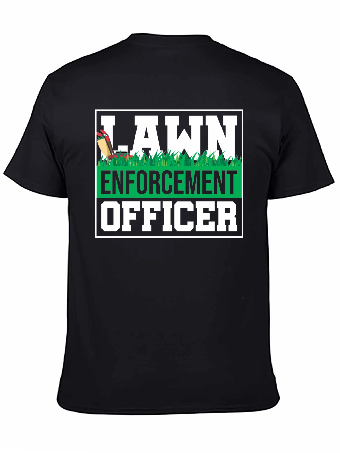 Lawn Enforcement Officer Graphic T-Shirt
