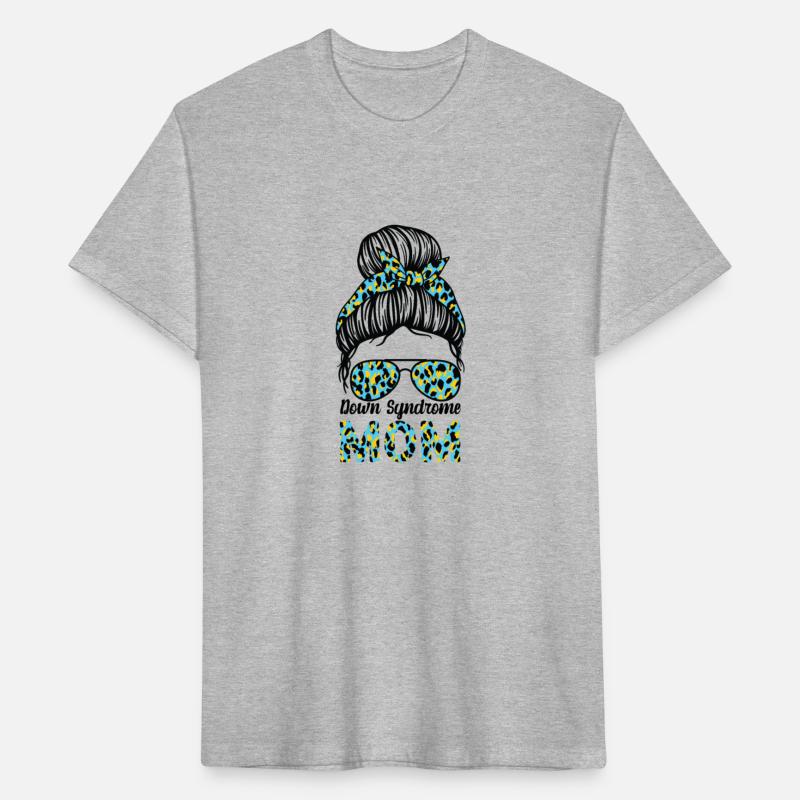 Messy Bun Sunglass Leopard Down Syndrome