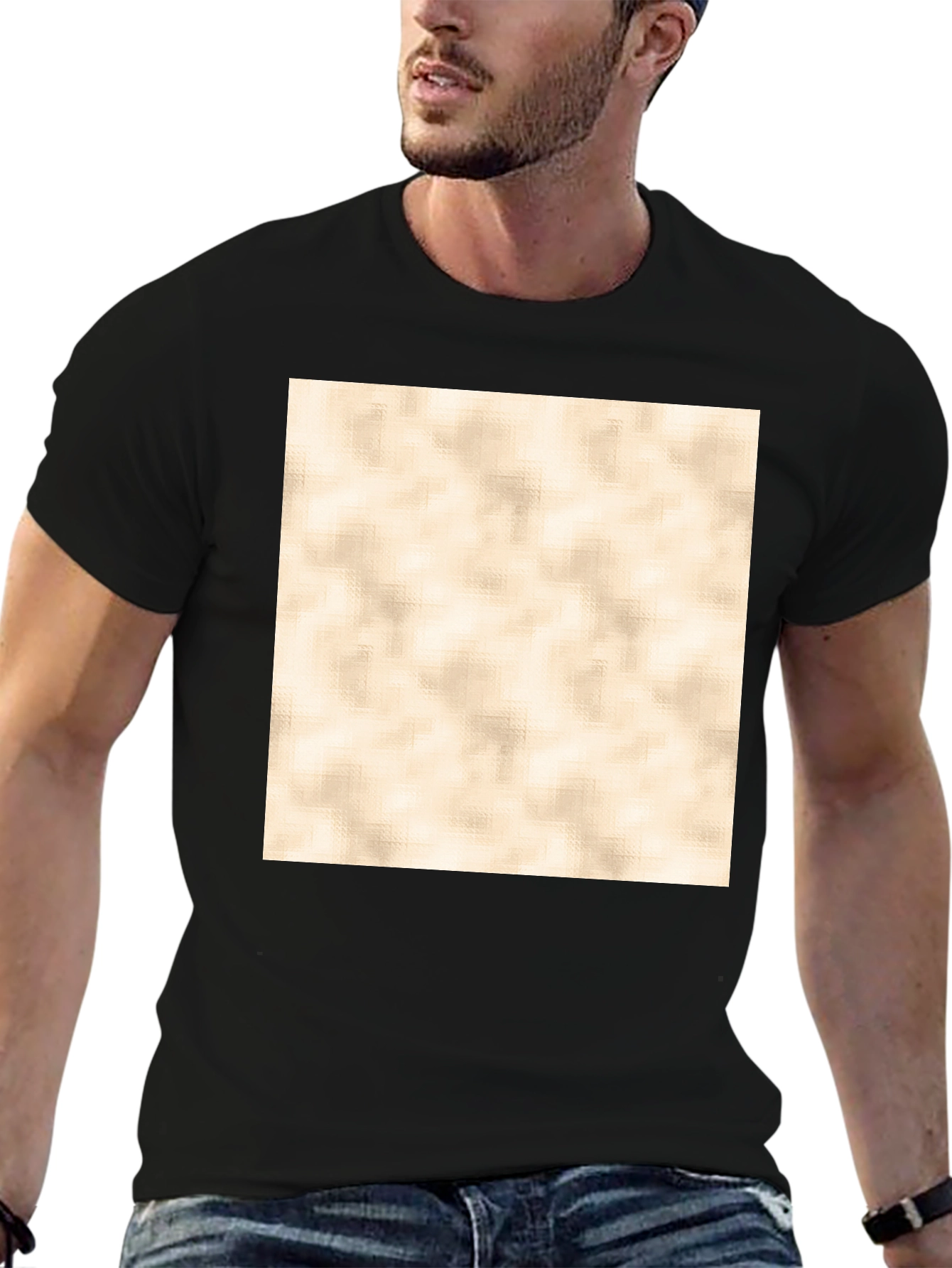 Stylish Black Crew Neck T-Shirt