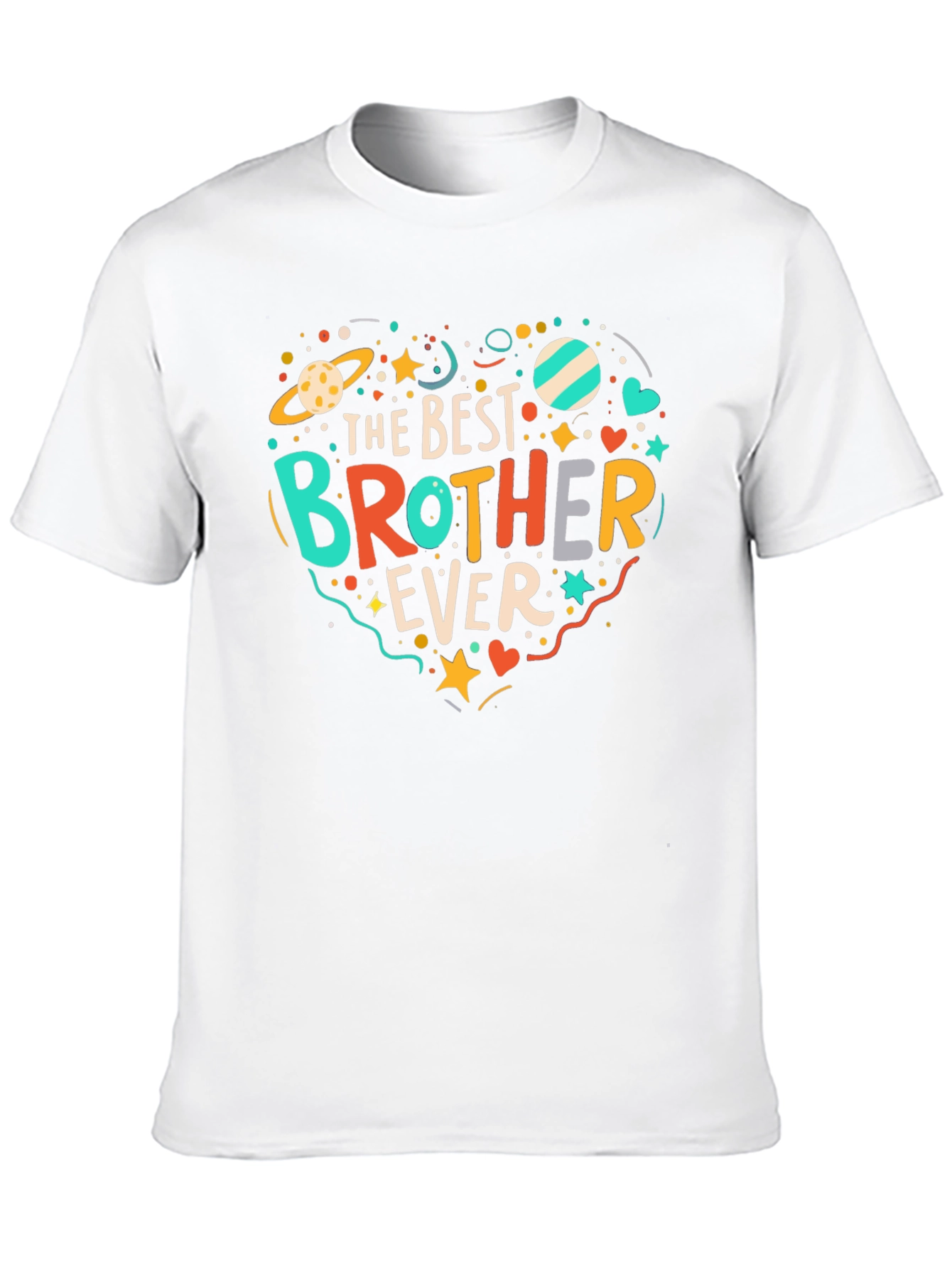 Best Brother Ever Graphic Tee - Novelty T-Shirt