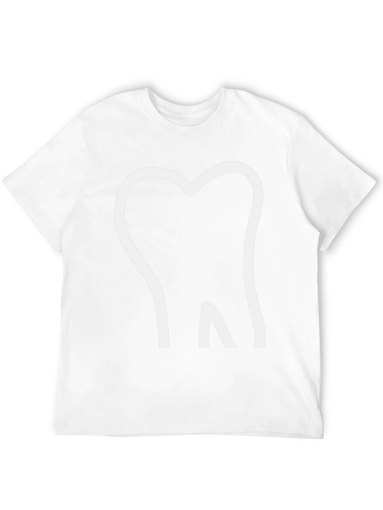 Dental Graphic Tee - White Tooth on Black