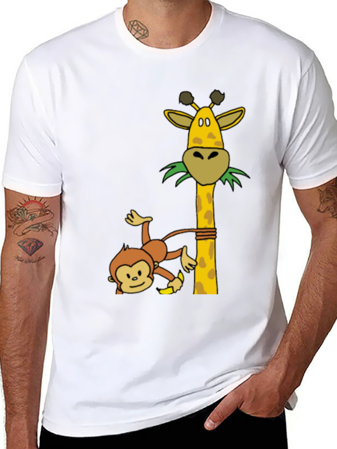 Monkey & Giraffe Graphic Tee