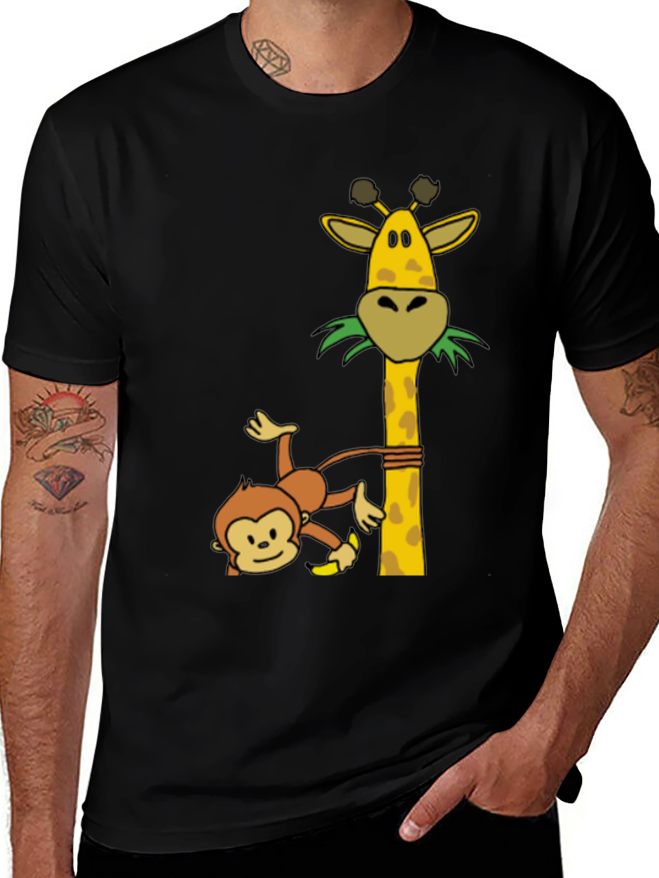 Monkey & Giraffe Graphic Tee