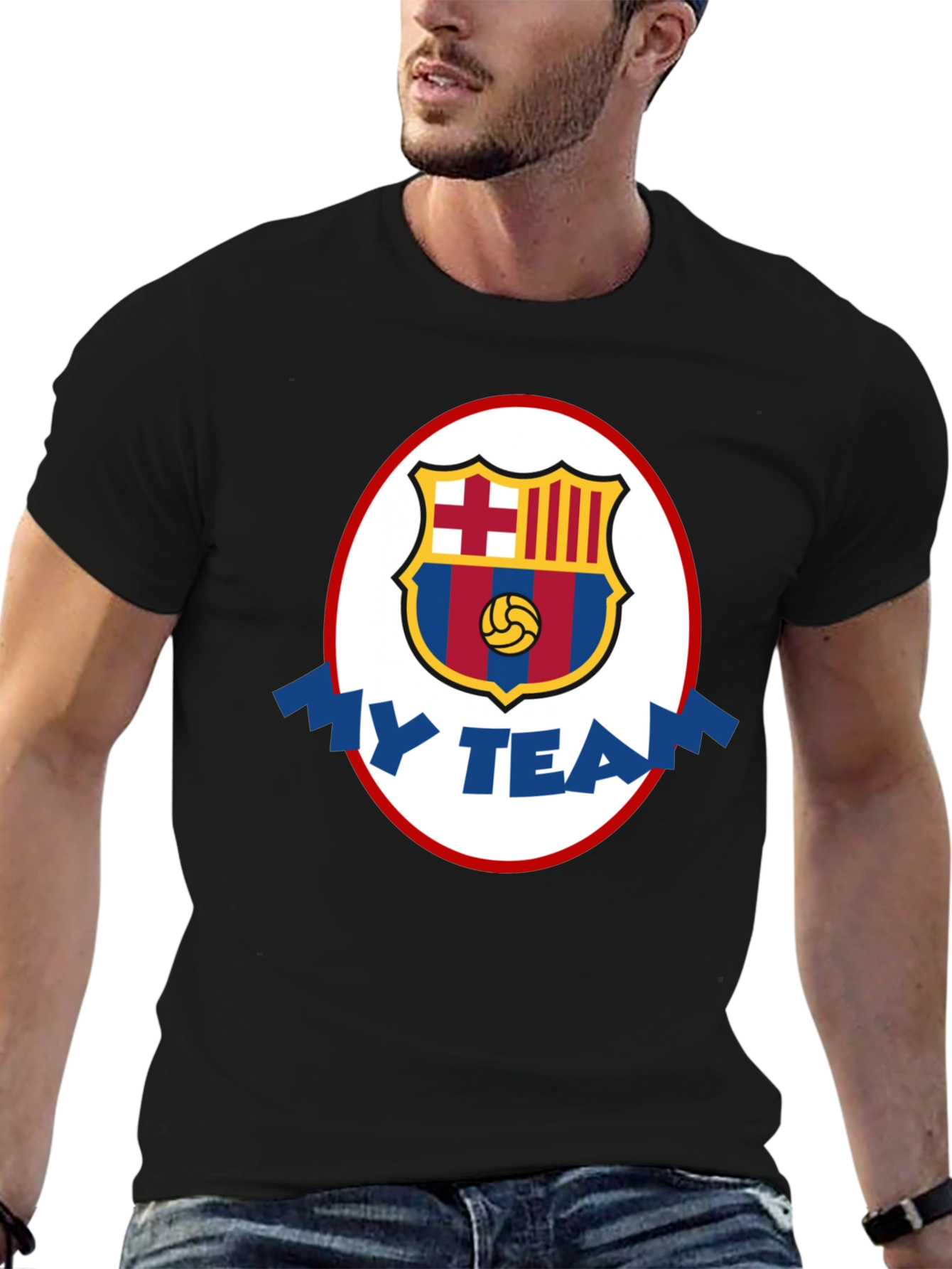 FC Barcelona My Team Black T-Shirt