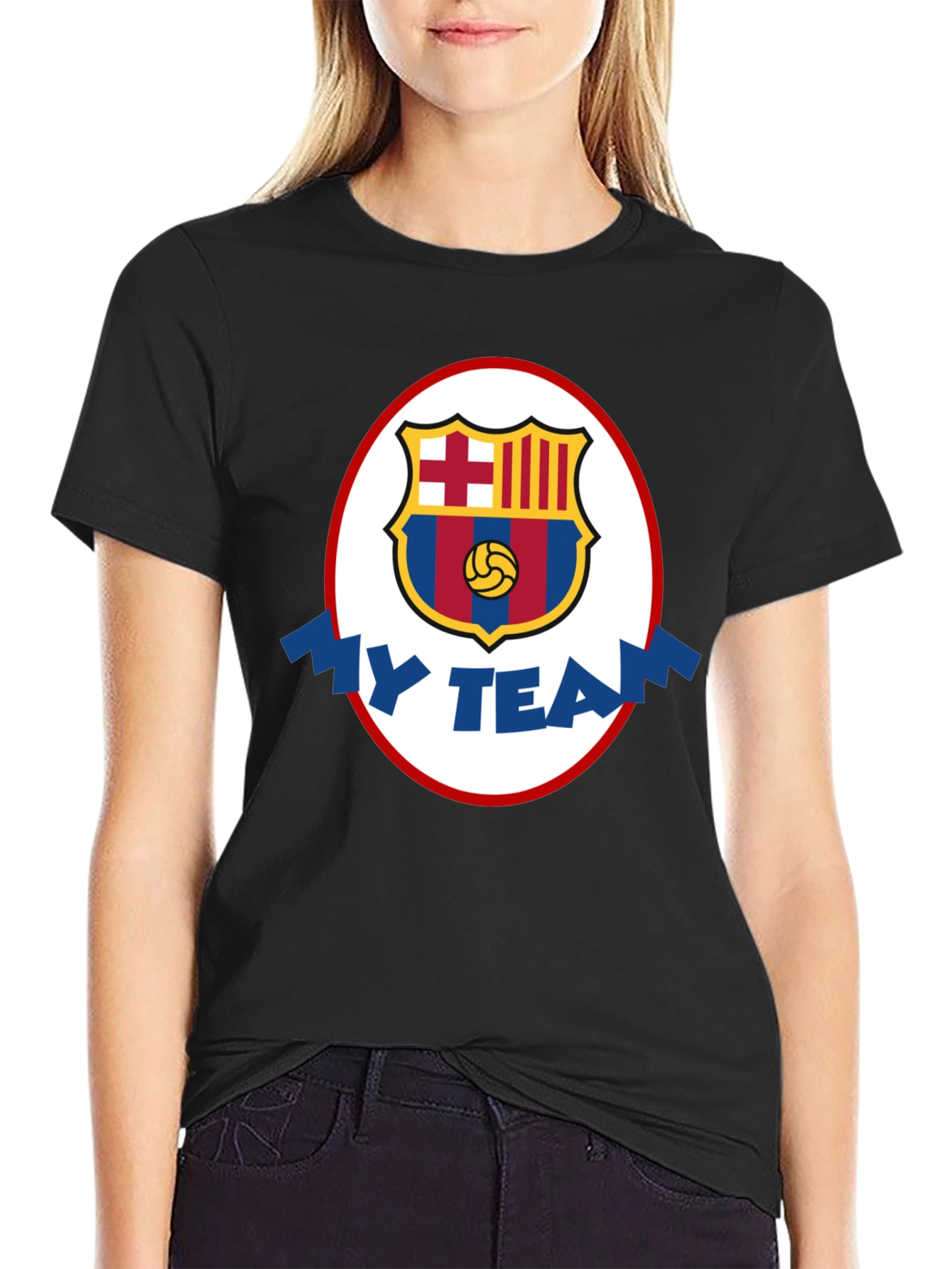 FC Barcelona My Team Black T-Shirt