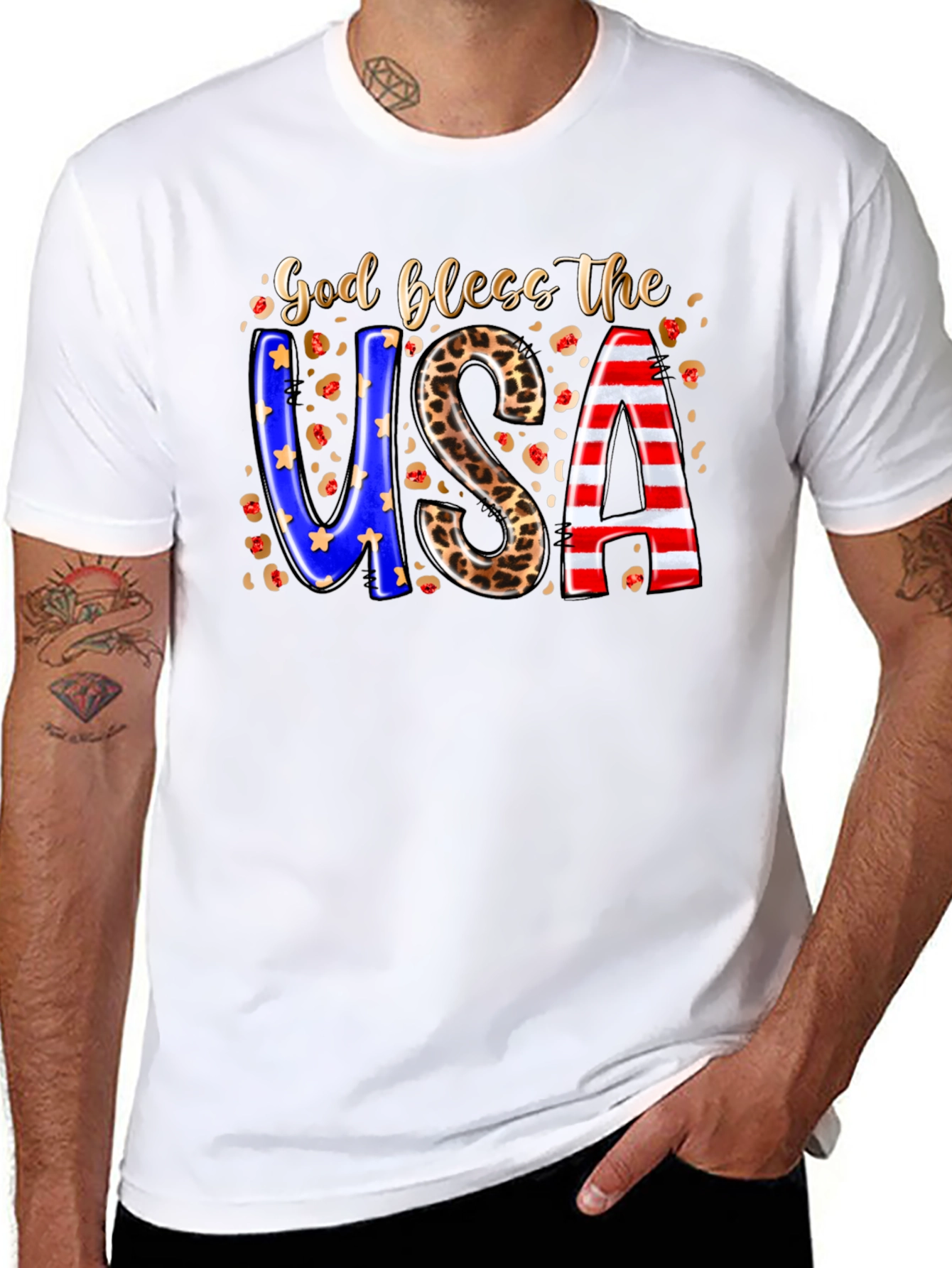 God Bless The USA Patriotic T-Shirt