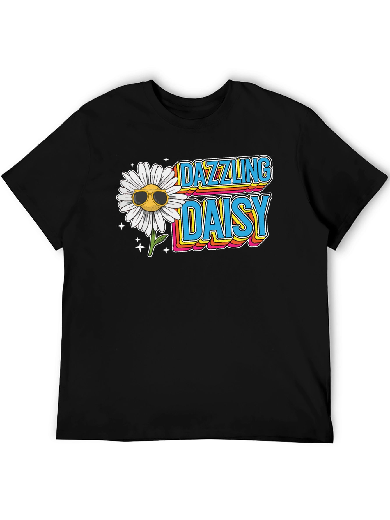 Dazzling Daisy Graphic Tee - Retro Style T-Shirt