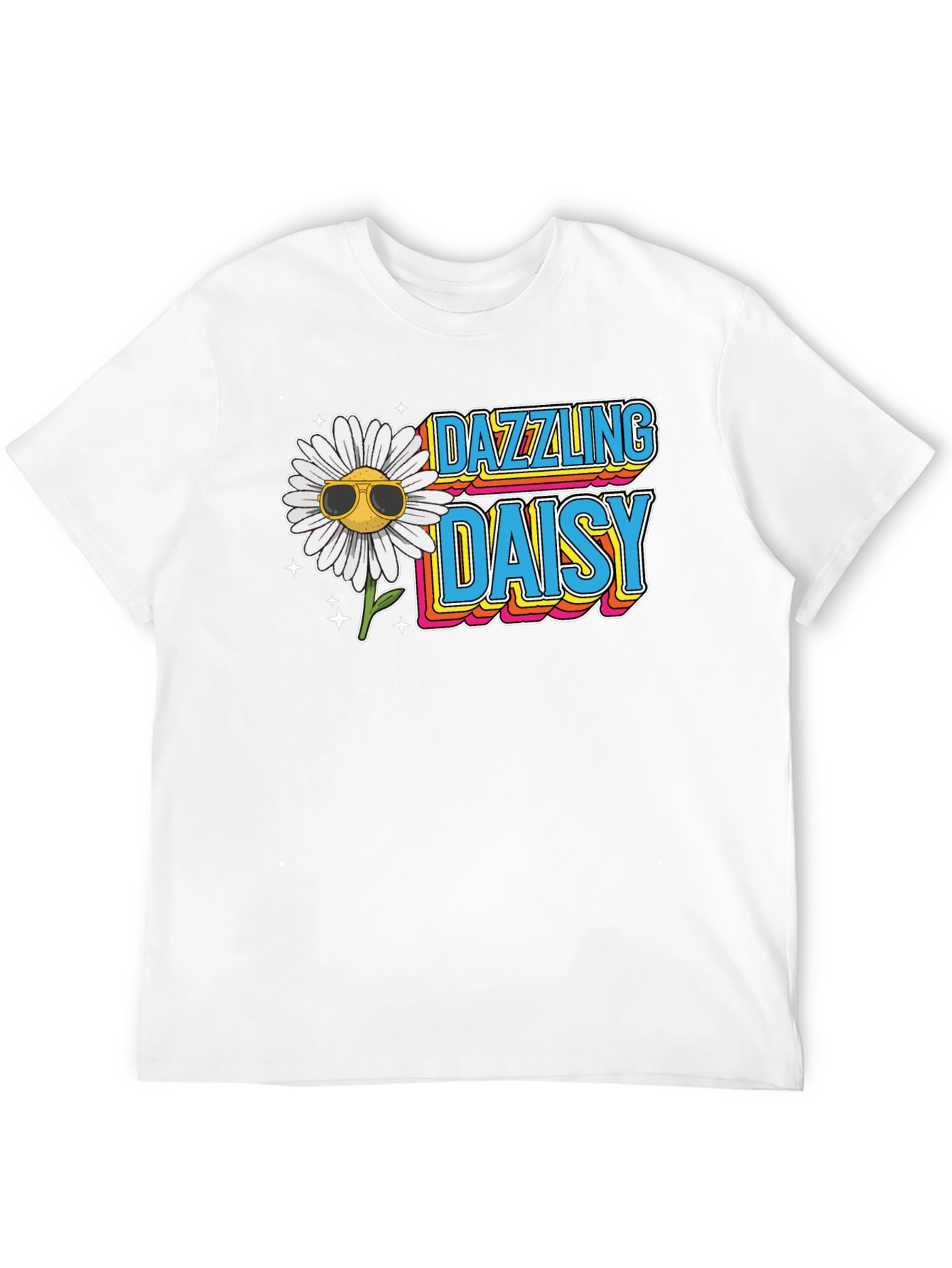 Dazzling Daisy Graphic Tee - Retro Style T-Shirt