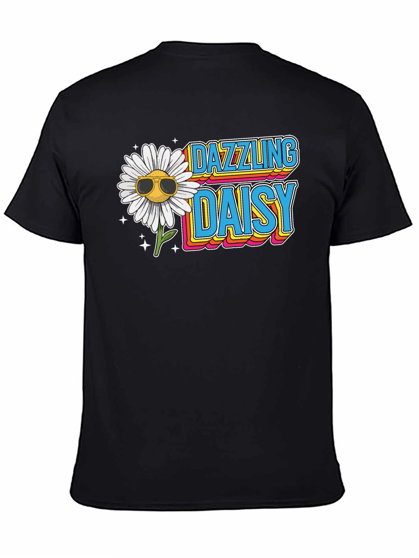 Dazzling Daisy Graphic Tee - Retro Style T-Shirt