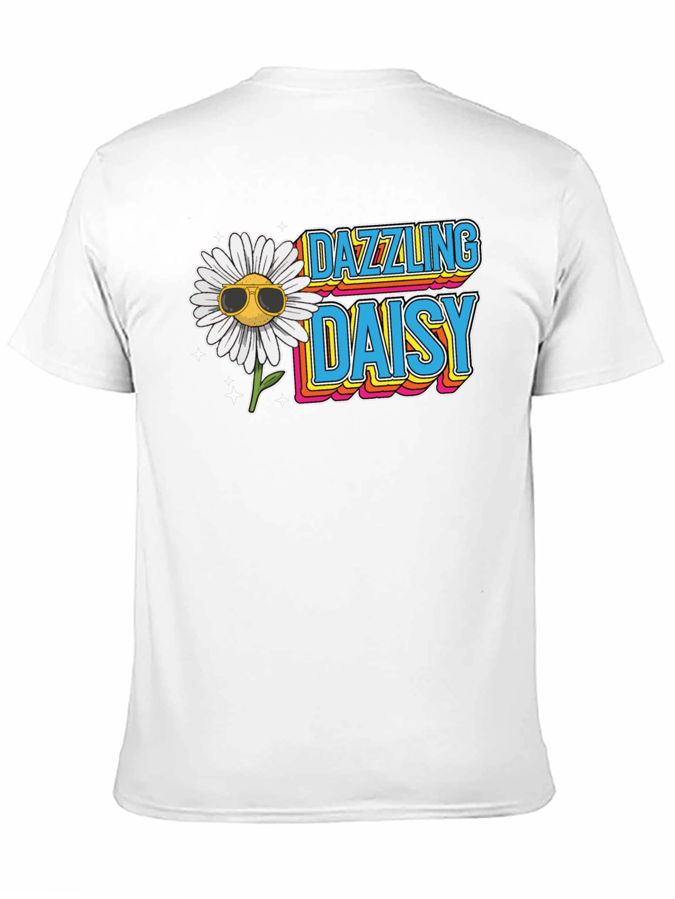 Dazzling Daisy Graphic Tee - Retro Style T-Shirt