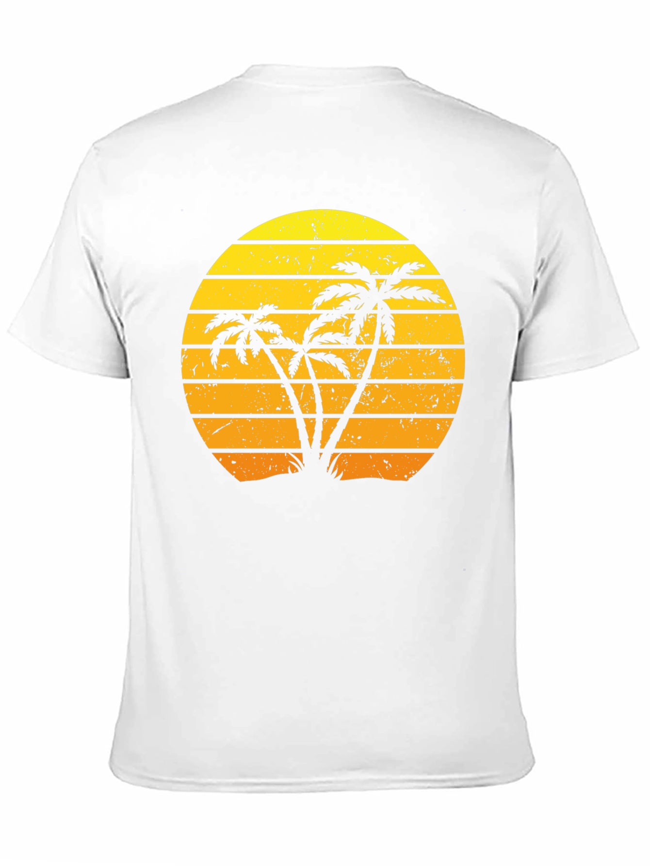 Retro Palm Tree Sunset Graphic T-Shirt