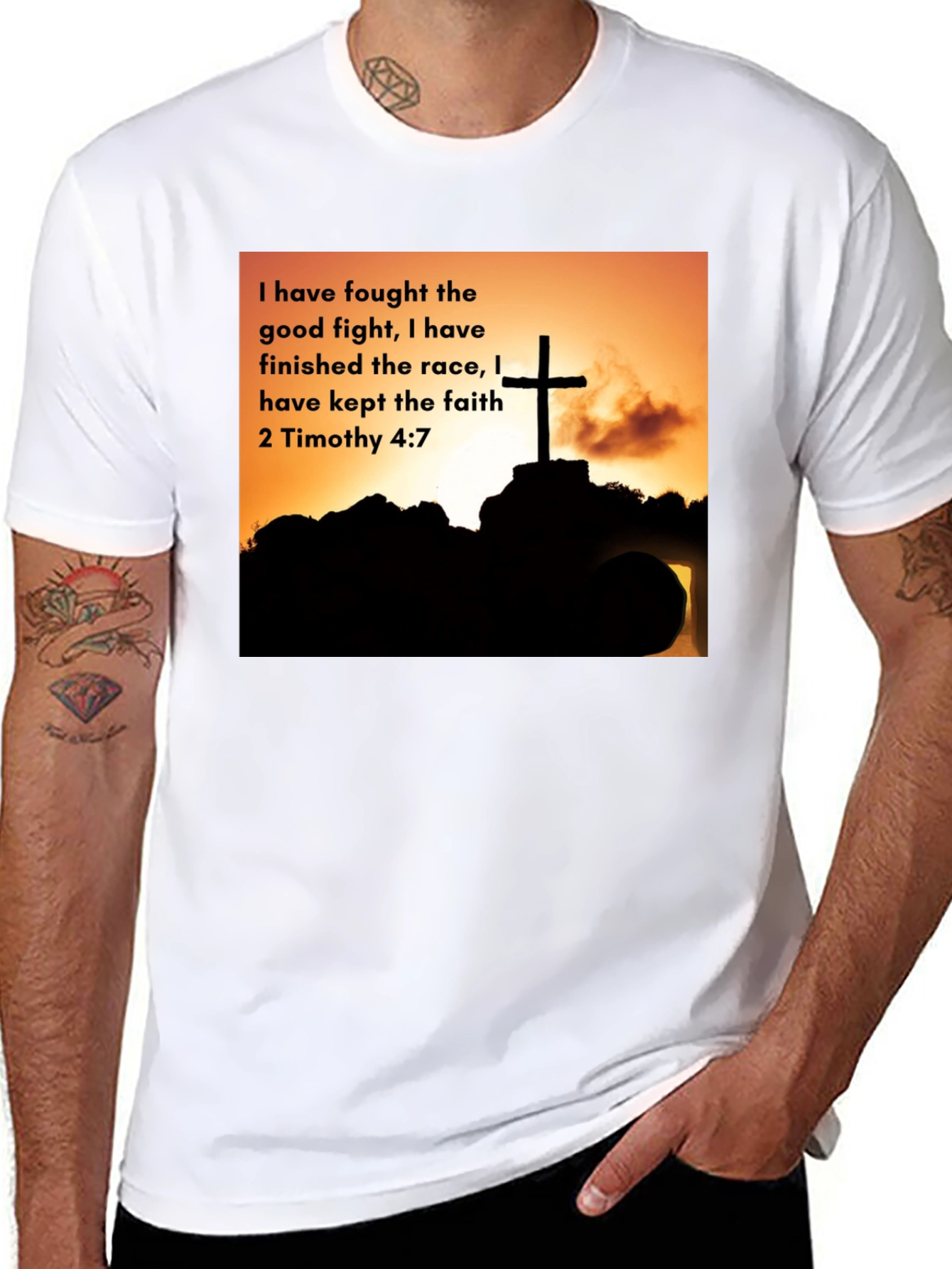Faithful Race T-Shirt - 2 Timothy 4:7