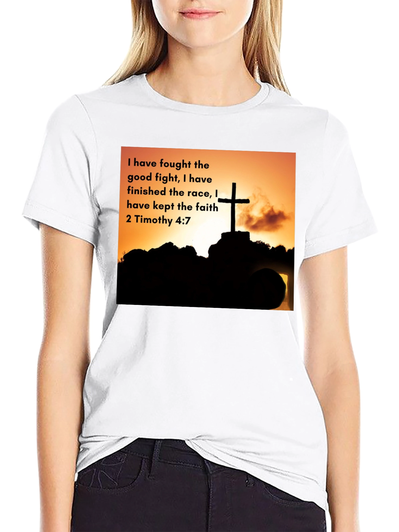 Faithful Race T-Shirt - 2 Timothy 4:7