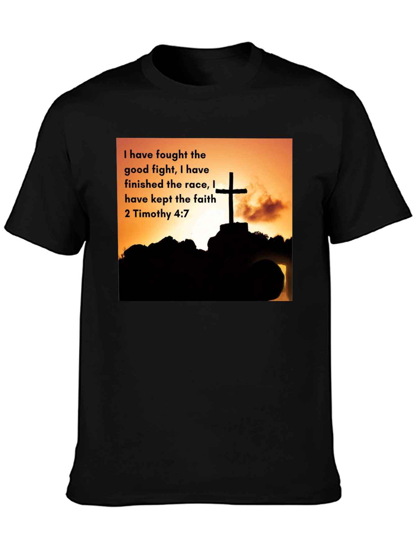 Faithful Race T-Shirt - 2 Timothy 4:7