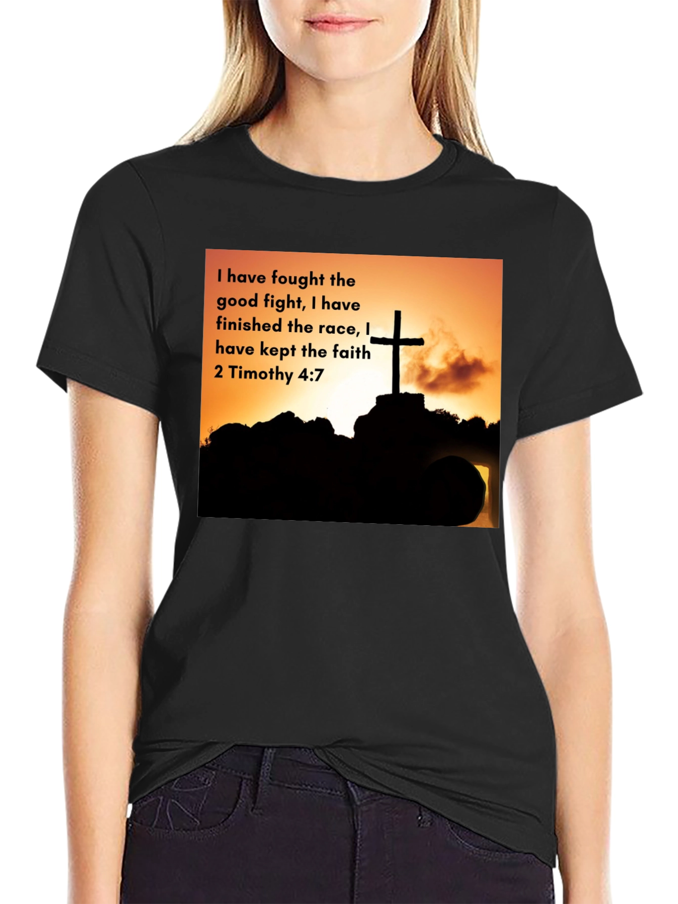 Faithful Race T-Shirt - 2 Timothy 4:7