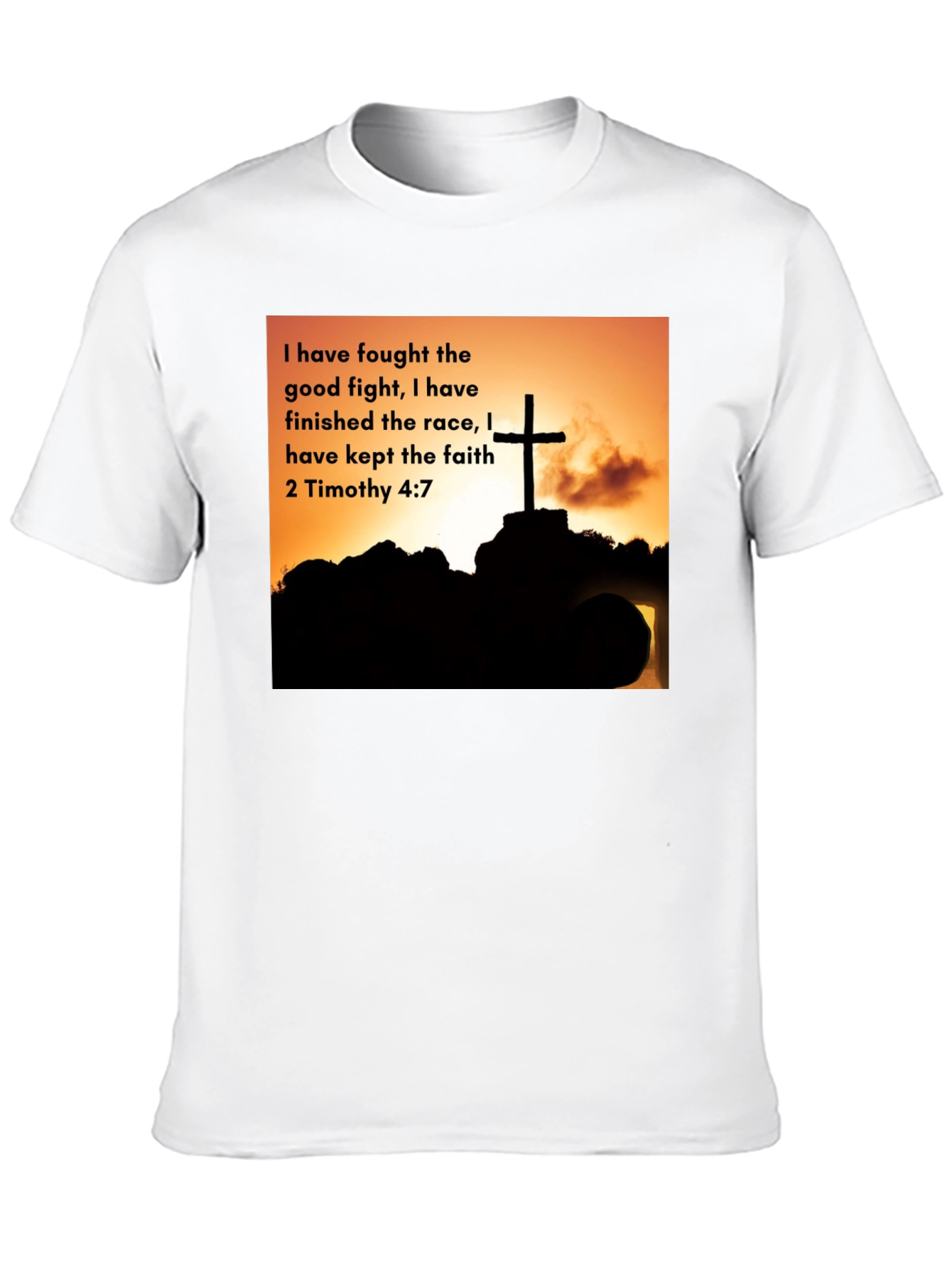 Faithful Race T-Shirt - 2 Timothy 4:7