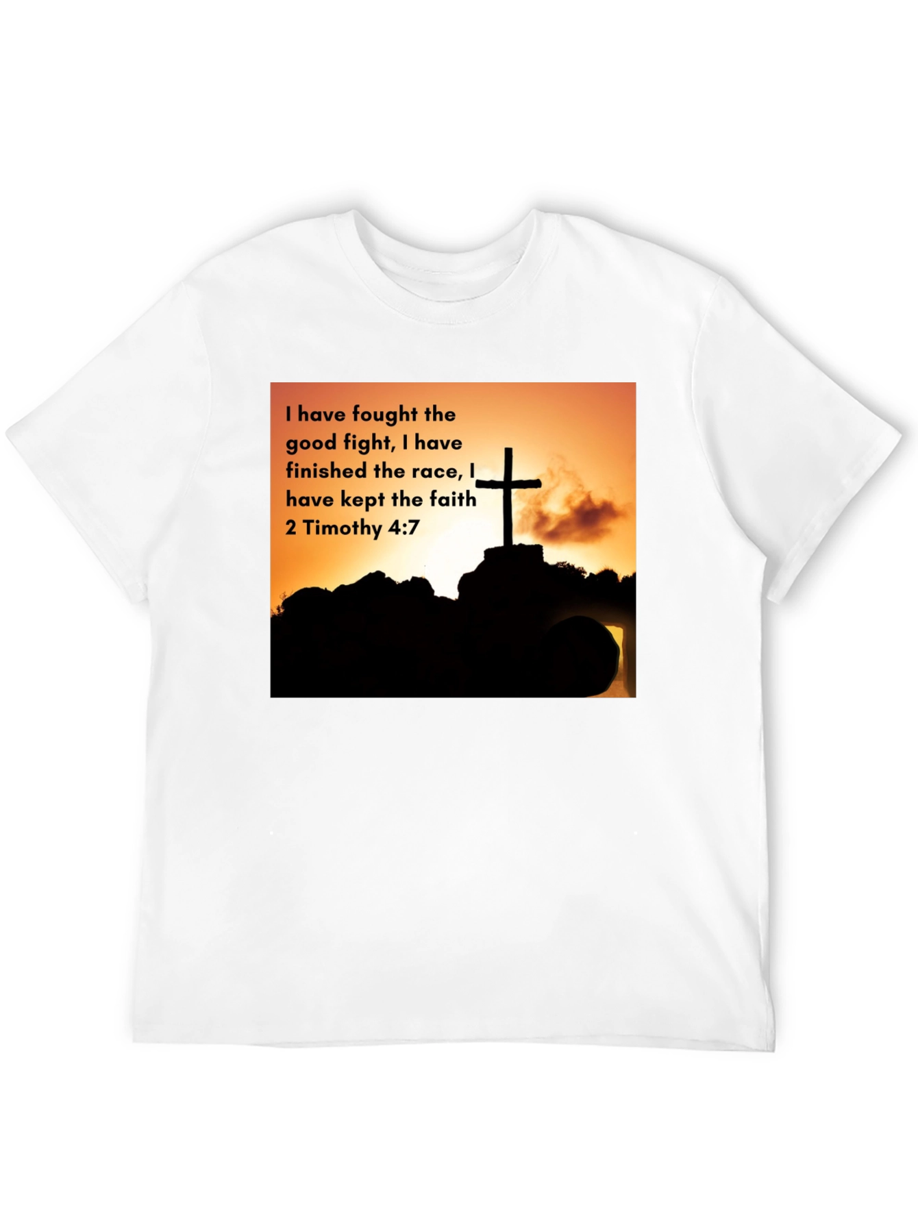 Faithful Race T-Shirt - 2 Timothy 4:7