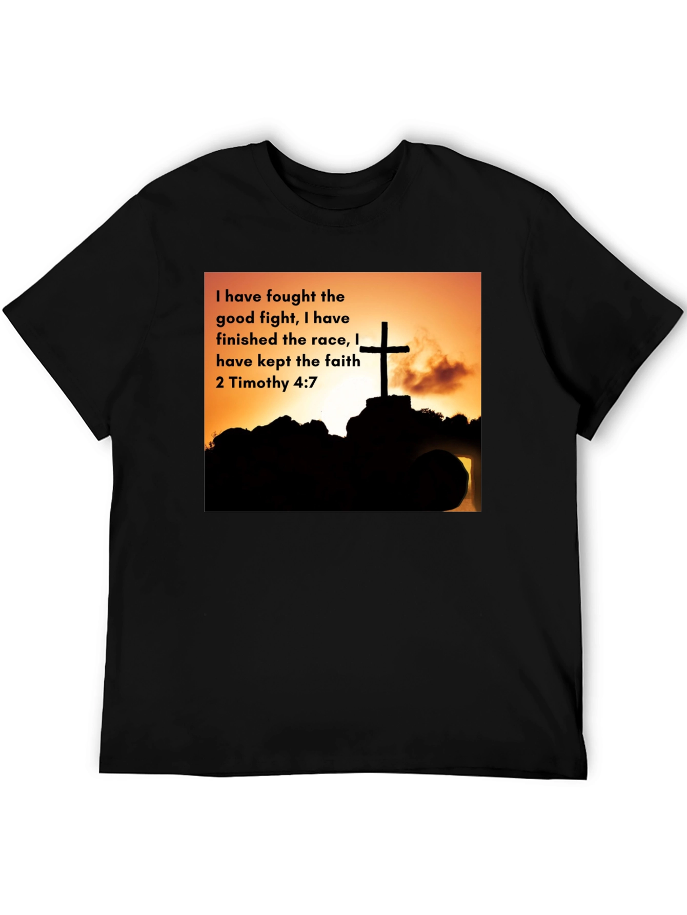 Faithful Race T-Shirt - 2 Timothy 4:7