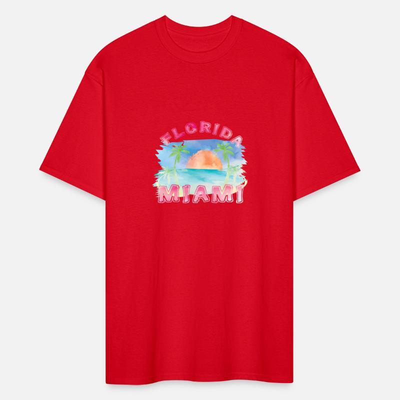 Miami (Florida) watercolor Inscription.