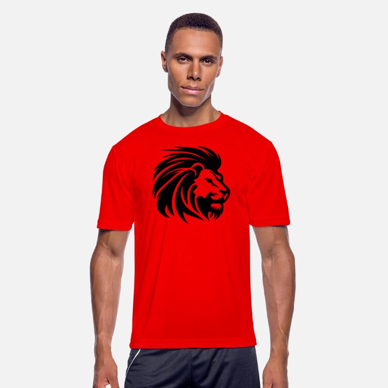 Mighty Lion Head With Mane Tattoo Style