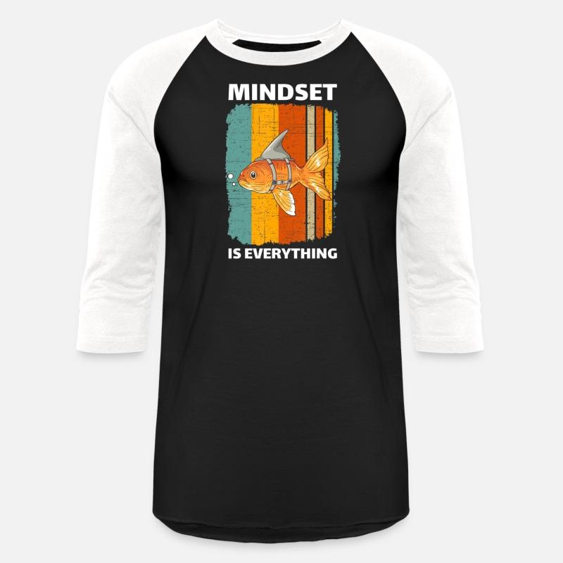 Mindset Motivational Quote Cute Goldfish Shark Fin