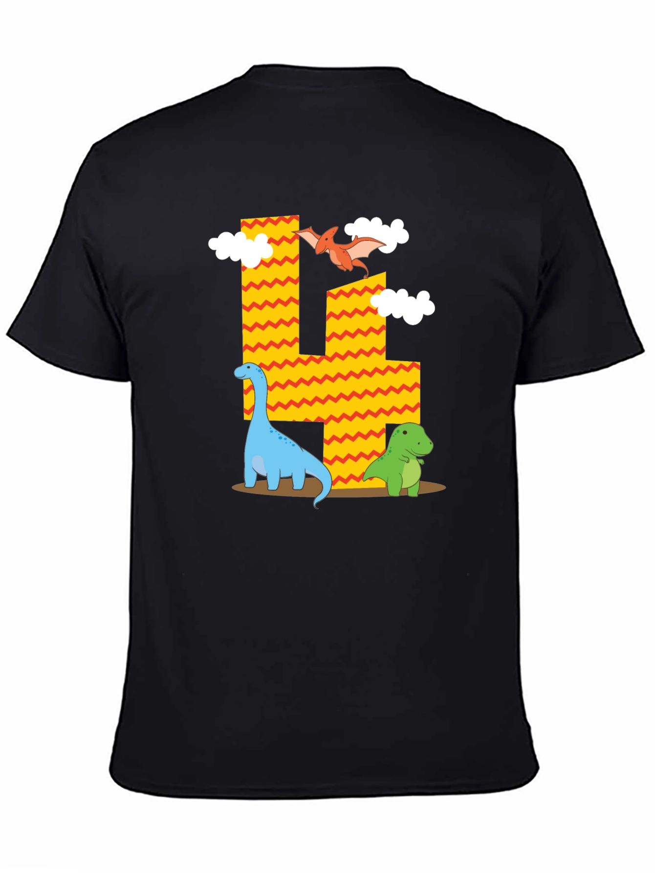 Dinosaur 4th Birthday T-Shirt