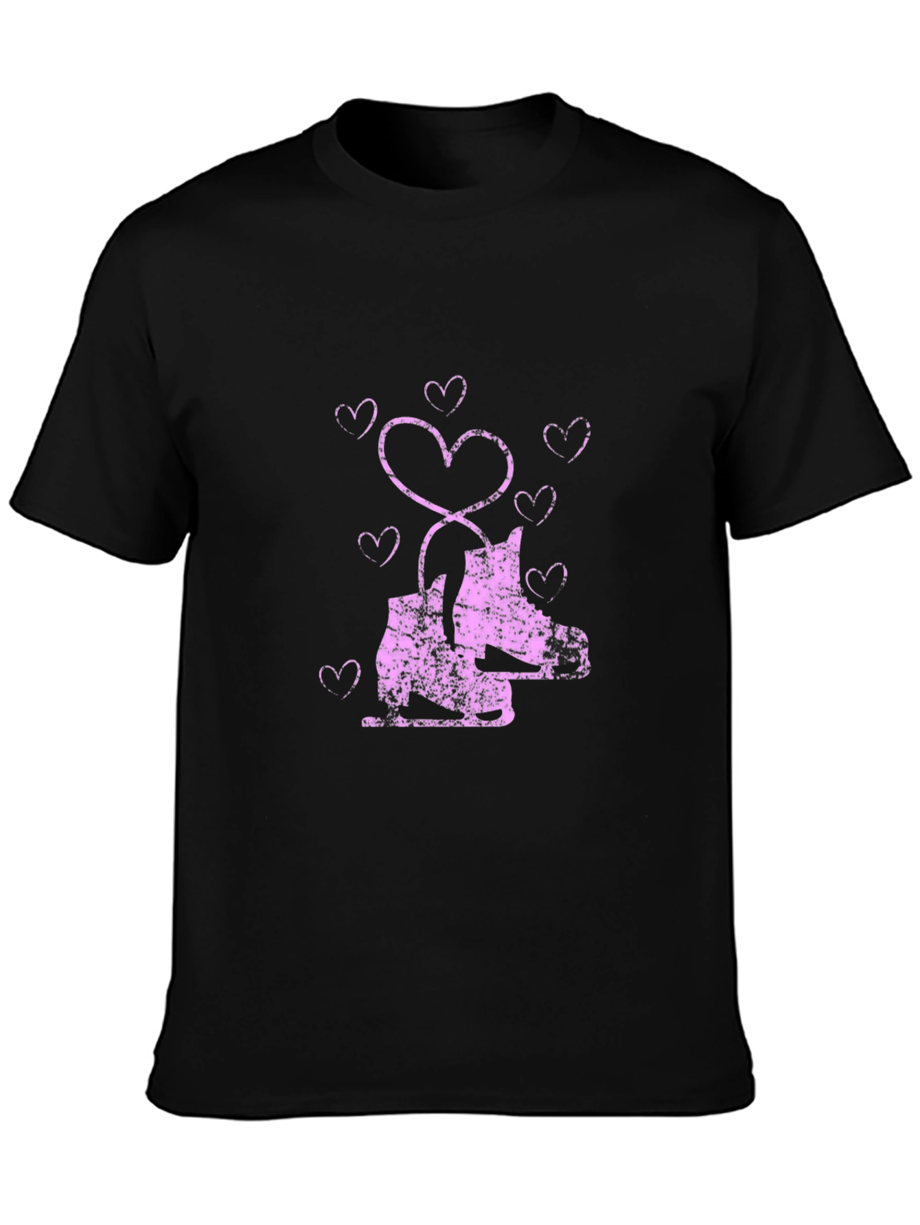 Horse Lover T-Shirt with Heart Graphics