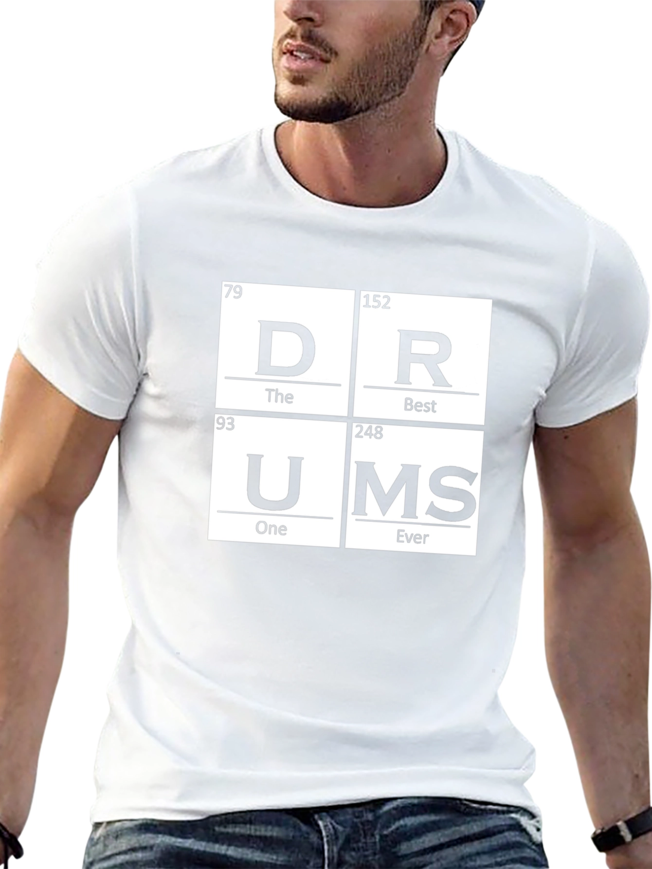 Periodic Table Drums T-Shirt - Musician Graphic Tee
