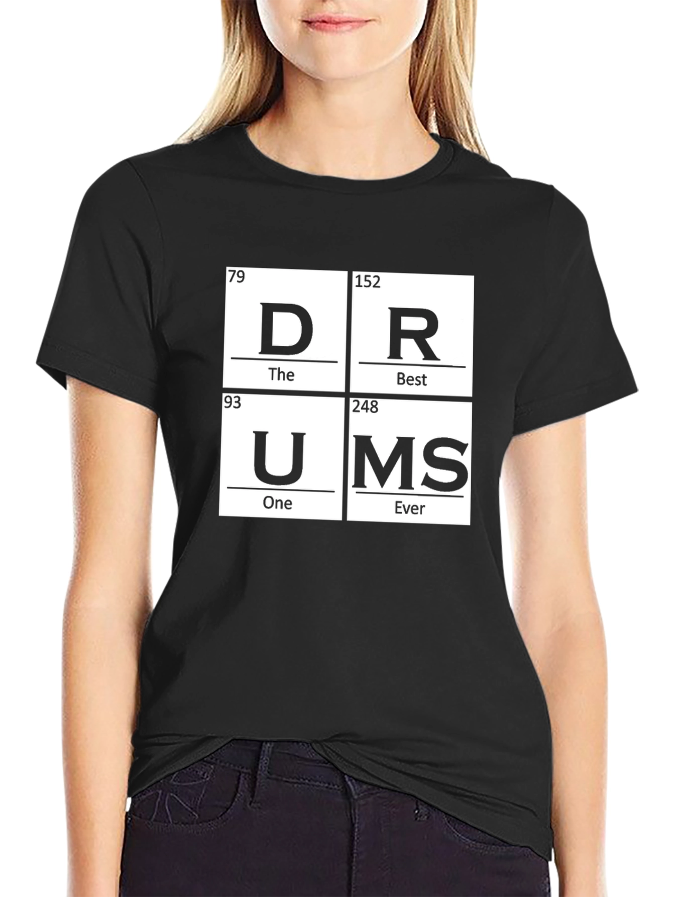Periodic Table Drums T-Shirt - Musician Graphic Tee