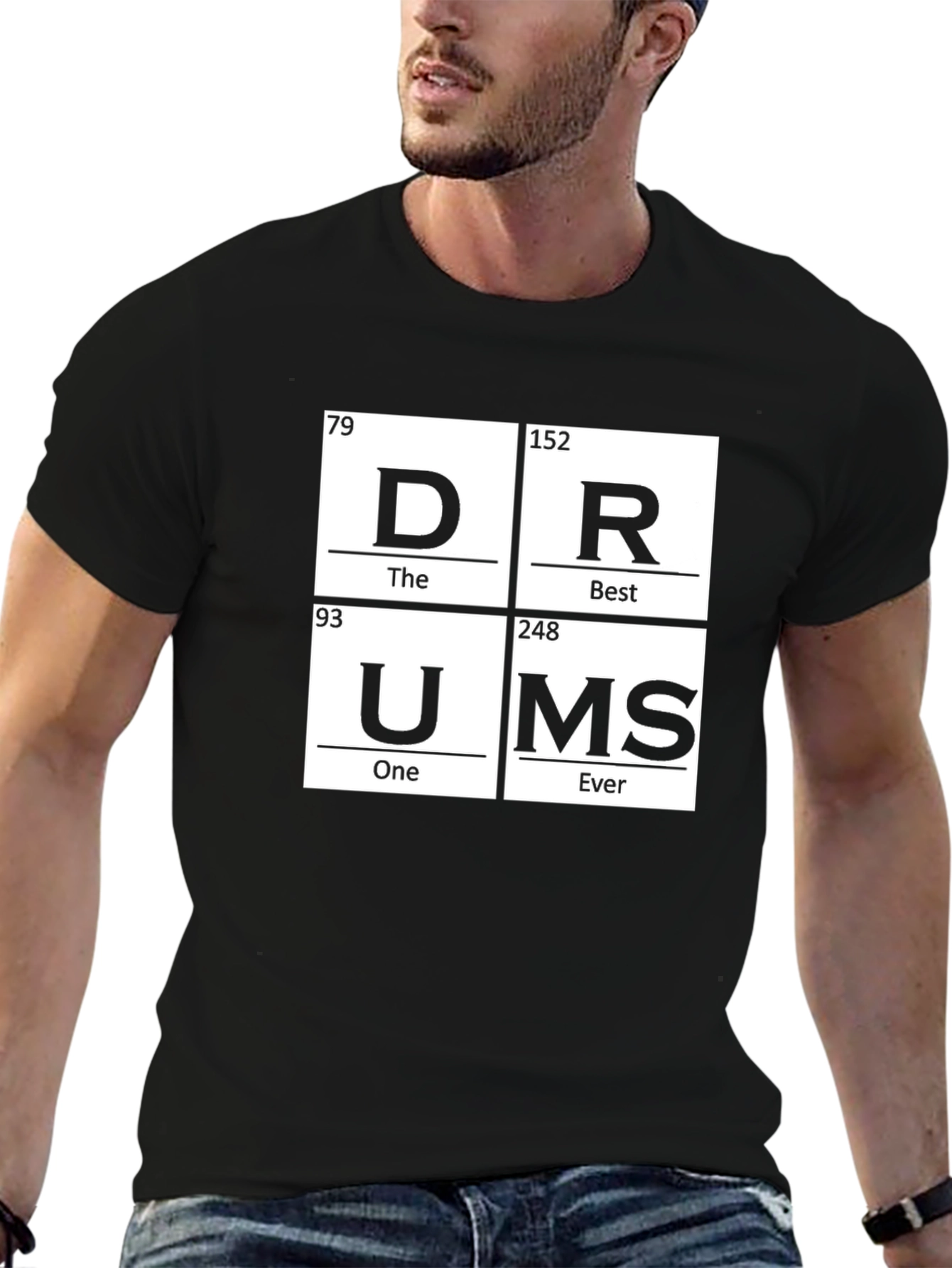 Periodic Table Drums T-Shirt - Musician Graphic Tee