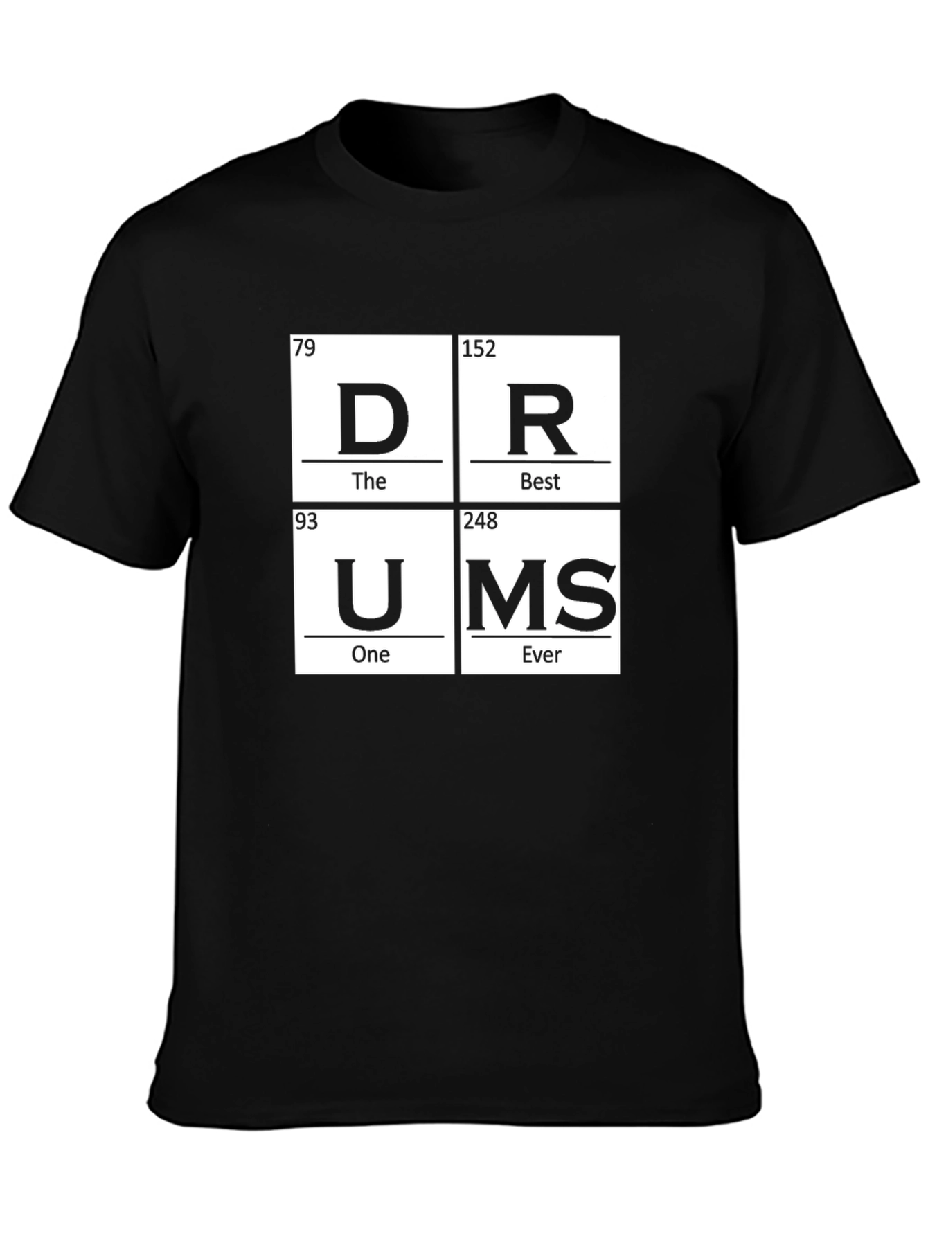 Periodic Table Drums T-Shirt - Musician Graphic Tee